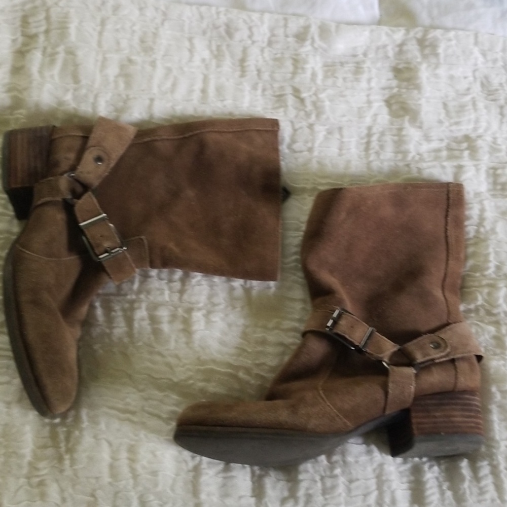 Jessica simpson leather suede boots
